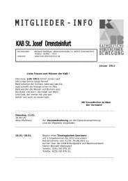 Mitgliederinfo 2011-01.pdf - KAB Drensteinfurt