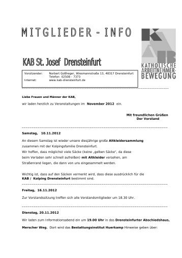 Mitgliederinfo_2012-11.pdf - KAB Drensteinfurt