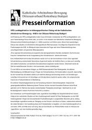 Presseinformation zum Herunterladen - KAB DiÃ¶zesanverband ...
