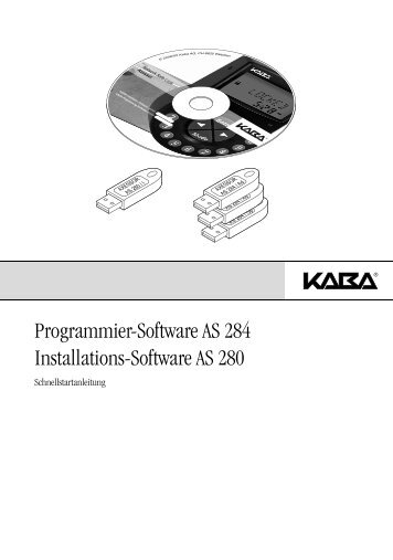 Programmier-Software AS 284 Installations-Software AS 280