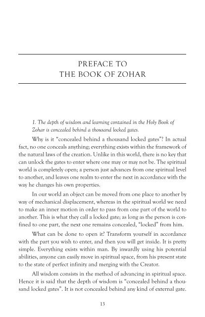 Introduction to the Book of Zohar (PDF) - Kabbalah Media Archive