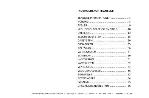 Instr.bok 2003 XL (DK) - Kabe
