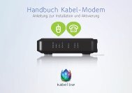 Installationshandbuch Kabel-Modem - Kabel BW