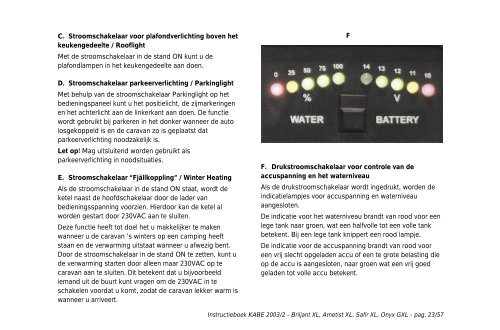 Instr.bok 2003 XL (NL) - Kabe