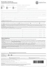 Gestattungsvertrag (beschreibbares PDF) - Kabel BW