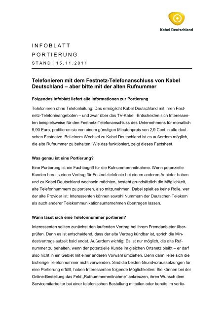 Download (PDF, 29 KB) - Kabel Deutschland