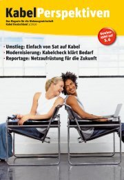 Download KabelPerspektiven, Ausgabe 3/2010 - Kabel Deutschland