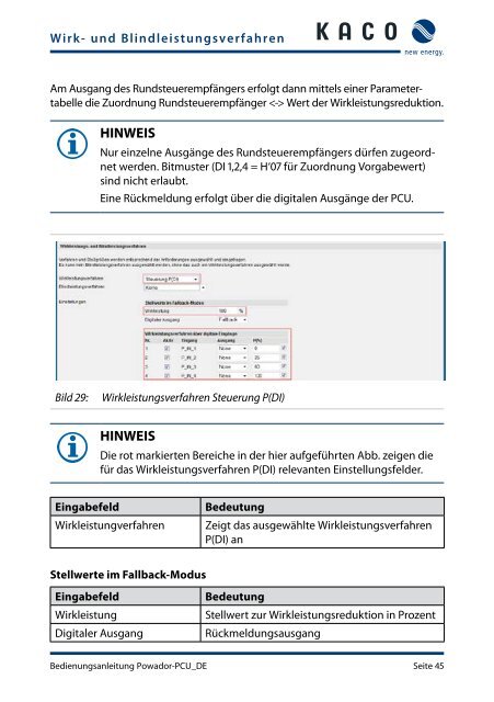 Powador-proLOG und Powador-PCU Bedienungsanleitung ...