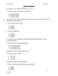 CESSNA 172P EXAM For questions 1, refer to POH (1985 Skyhawk ...