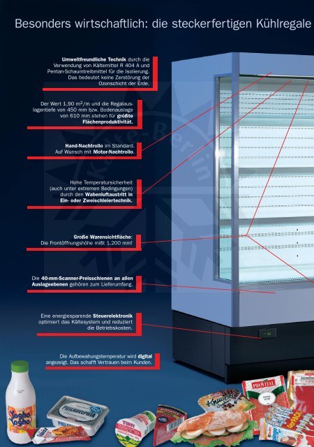 Prospekt zum Carrier KÃ¼hlregal Advanter - KÃ¤lte Berlin