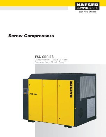 FSD Series Screw Compressors - kaeser