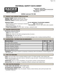 SIGMA Lubricant FG-460 - kaeser