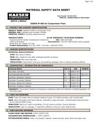 Sigma M 460 Compressor Fluid - kaeser