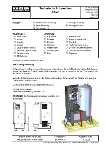 Technische Information 08-40 - KAESER KOMPRESSOREN GmbH