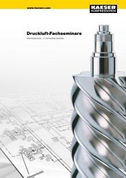 Druckluftseminar - KAESER KOMPRESSOREN GmbH