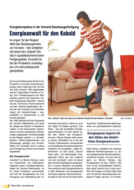 Energieanwalt für den Kobold - Kaeser Kompressoren GmbH