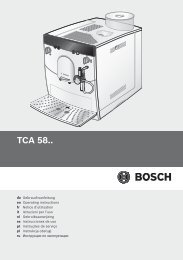 TCA 58.. - Bosch