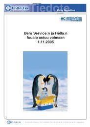 Tiedote Behrin ja Hellan fuusiosta (pdf) - Kaha