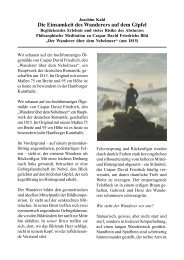 Die Einsamkeit des Wanderers auf dem Gipfel - Joachim Kahl ...