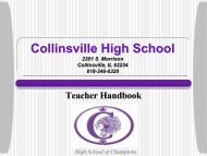 CHS Teacher Handbook - (PDF) - Collinsville Community Unit ...