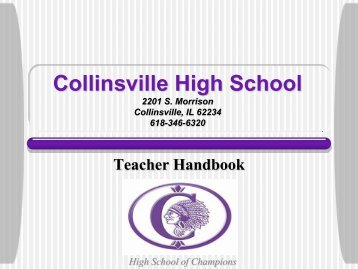 CHS Teacher Handbook - (PDF) - Collinsville Community Unit ...