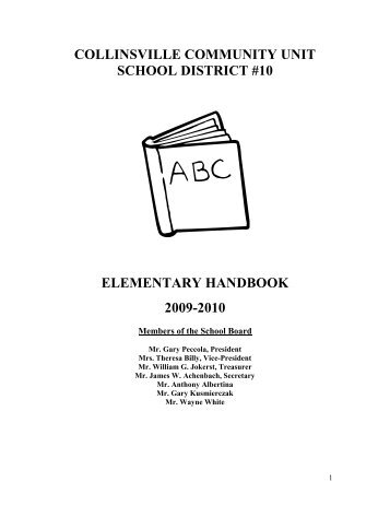 collinsville community unit school district #10 elementary handbook ...