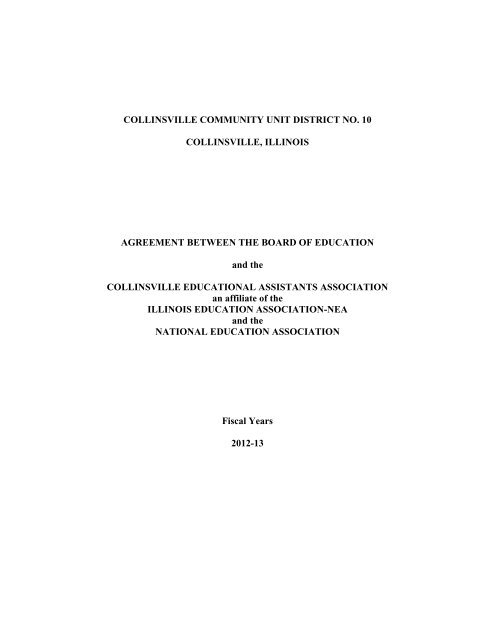 2012-2013 CEAA Contract - (PDF) - Collinsville Community Unit ...