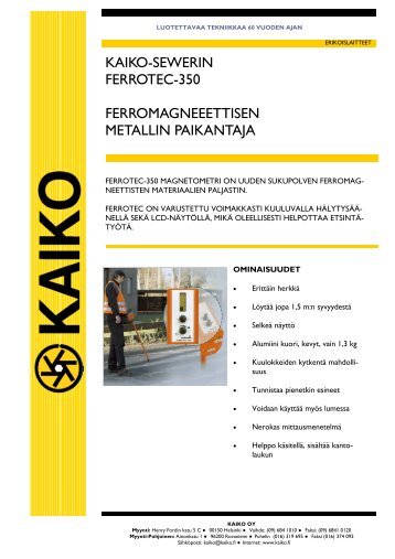 KAIKO-SEWERIN FERROTEC-350 FERROMAGNEEETTISEN ...