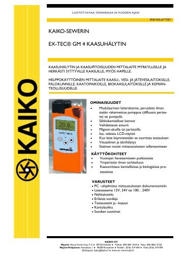 KAIKO-SEWERIN EX-TEC® GM 4 KAASUHÄLYTIN