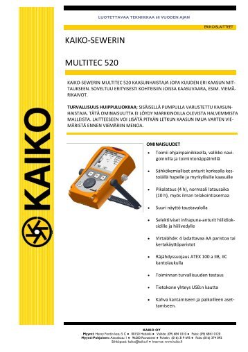 KAIKO-SEWERIN MULTITEC 520