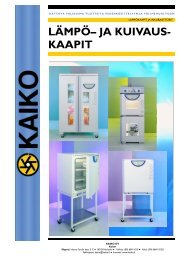 LÄMPÖ– JA KUIVAUS- KAAPIT - Kaiko