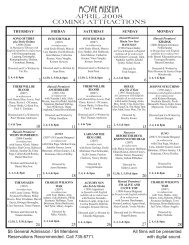 Download April 2008 Movie Schedule - Kaimuki, Hawaii