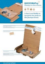 Emballage avec film de fixation Le bon à tout flexible en une partie ...