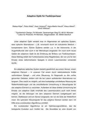 Abstract zum Poster - Kaiser Friedrich Forschungspreis