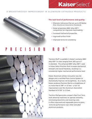Precision Rod SS.indd - Kaiser Aluminum