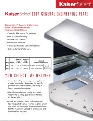 6061 General enGineerinG Plate YOU SeleCt ... - Kaiser Aluminum