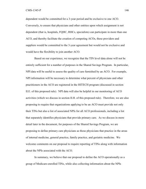 (ACO) regulations - American Society of Anesthesiologists