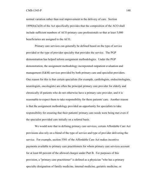 (ACO) regulations - American Society of Anesthesiologists