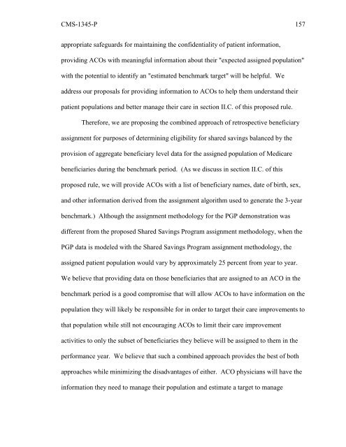 (ACO) regulations - American Society of Anesthesiologists