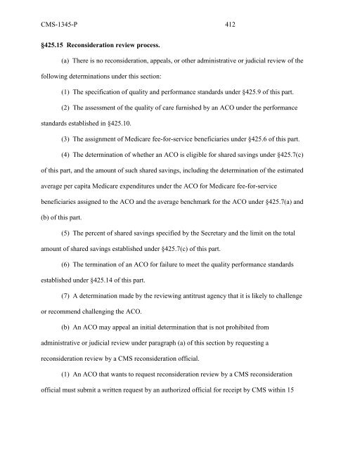 (ACO) regulations - American Society of Anesthesiologists