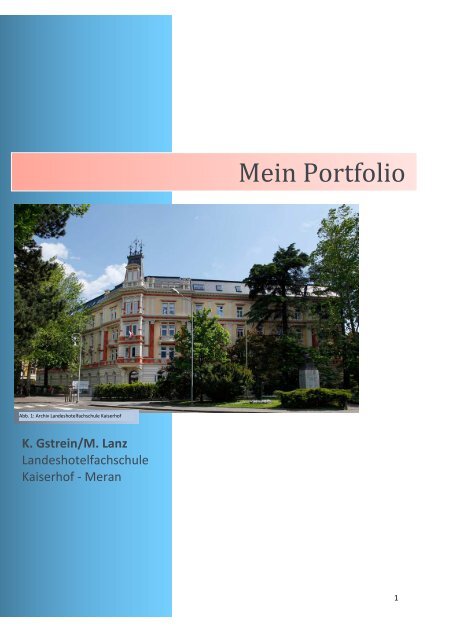 Portfolio - Landeshotelfachschule Kaiserhof