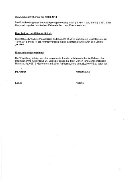 NIEDER SCHRIFT - Landkreis Kaiserslautern