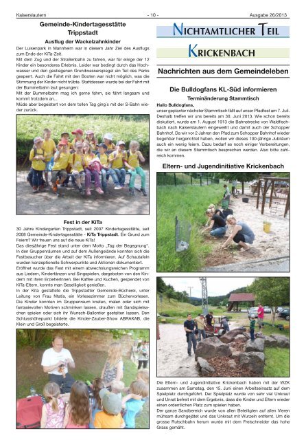 Ausgabe Nr. 26 vom 27.06.2013 - Verbandsgemeinde ...