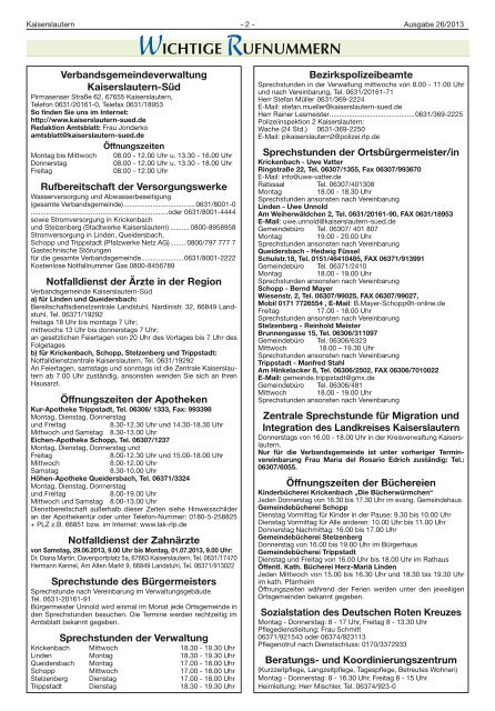 Ausgabe Nr. 26 vom 27.06.2013 - Verbandsgemeinde ...