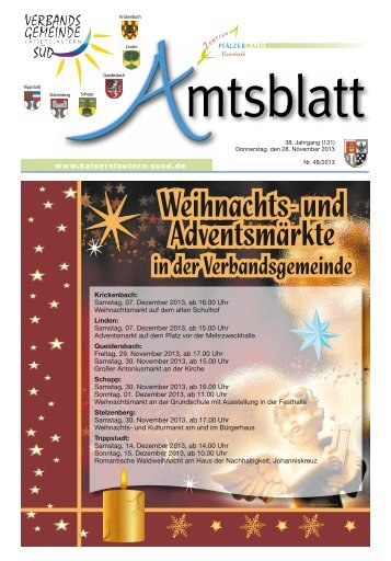 Ausgabe Nr. 48 vom 28.11.2013 - Verbandsgemeinde ...