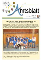 SV Schopp ist Sieger beim Hallenfußballturnier der ...