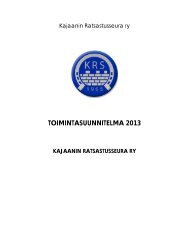 TOIMINTASUUNNITELMA 2013 - KRS