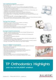 ProdukteÃ¼bersicht TP Orthodontics - KALADENT AG