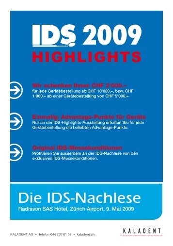 Die IDS-Nachlese - KALADENT AG