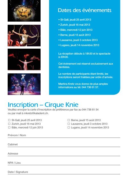 Invitation au Cirque Knie